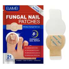 Sterke nagelstrips - 1 verpakking 21 stuks, 2 verpakkingen 42 stuks, 3 verpakkingen 63 stuks - 8 uur nachtelijke nagelverzorging - Schimmelnagelstrips voor de gevoelige huid, eenvoudig aan te brengen