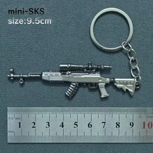 1 件酷炫枪模型吊坠钥匙扣，独特合金形状包包吊坠，适合儿童的酷炫装扮吊坠，适合作为礼物送给朋友汽车配件可爱哥特 Y2k 包挂绳带身份证夹汽车配件包饰圣诞节 - 彩色 - 查看 3