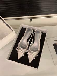 Women Heeled Sandals - 銀色 - 查看 1