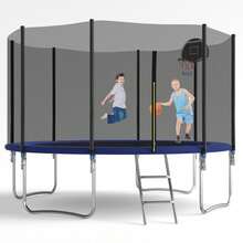 10FT Outdoor Tranpoline For Kids And Adults,Tranpoline Weight Capacity 440LBS With Safety Enclosure Net, Backyard Tranpoline For Family - Out Net - View 1