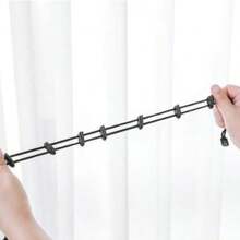 1条多功能晾袜绳，室内外皆可使用，灵活的衣物和袜子晾晒绳，长度可调节，节省空间，是公寓、宿舍、洗衣房等场所的理想选择，尤其适合晾晒精致衣物。快速空气流通，采用耐用耐候尼龙材质，易于晾干，方便收纳整理，轻巧紧凑设计，防锈挂钩，安装简便，可同时晾晒多件衣物，即使在狭小空间也能保持衣物清新透气。 - 彩色 - 查看 7