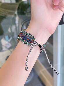 1 条适用于 38 毫米 40 毫米 42 毫米 44 毫米 41 毫米 45 毫米 46 毫米 49 毫米 Ultra Watch Series 10 9 8 7 6 5 4 3 2 的 Galaxy White Bohemian 手链腕带，适用于女式 表带