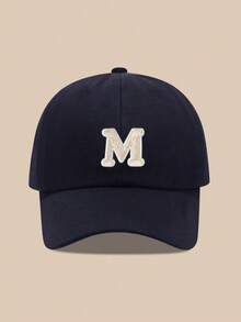 Mũ lưỡi trai trẻ em in 26 chữ cái, mũ chống nắng cho bé trai và bé gái, thích hợp cho các hoạt động ngoài trời và mặc hàng ngày, chống tia UV. - Màu xanh hải quân - Xem 9