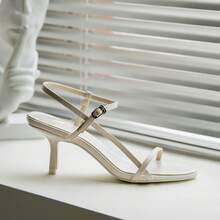 Women Heeled Sandals - 黃色[跟高6.5公分] - 查看 6