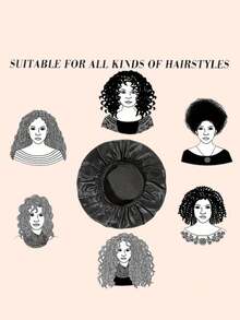 قبعة للرجال، قبعة شعر للنساء أثناء النوم، طقم قبعات وأغطية الرأس متطابقة - متعدد الألوان - مشاهدة 5