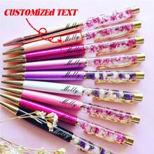 Bolígrafos de lujo con tacto suave personalizados, bolsas negras para bolígrafos, bolígrafos con flores secas rellenas de aceite, bolígrafos con flores - Herramientas de escritura personalizadas, regalos perfectos, regalos de aniversario, regalos de cumpleaños, regalos de temporada de graduación, útiles escolares, escuelas, maestros, oficinas, niños y niñas, para regalos