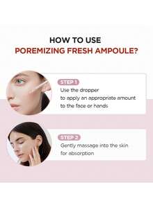 SKIN1004 100毫升马达加斯加积雪草毛孔细致清新安瓶，晶莹剔透，快速吸收，如云般轻盈的精华液，平衡油脂，不油腻配方，适合敏感肌肤，卫生真空瓶，运动后焕新，日常T区护理，韩国化妆品，100毫升/3.38液体盎司。 - Centella Poremizing Fresh Ampoule - 查看 4