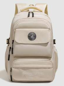 学生大容量多层耐用背包，休闲旅行防水笔记本电脑包