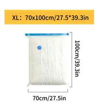 Bộ 10 túi đựng đồ nén chân không, túi trong suốt chất lượng cao đựng đồ dùng du lịch cần thiết, quần áo, chăn ga gối đệm, chăn, túi nén không dùng điện - Nhiều màu - Xem 12
