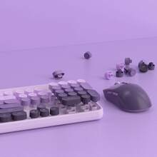 MageGee 2.4G Wireless Keyboard And Mouse Combo, Full-Size Silent Keyboard With Phone Holder And Low-Profile Square Keycaps, 3 DPI Adjustable Wireless Mouse With No Delay, Suitable For PC/Laptop/Tablet/Home Office Typing - Multicolor - View 6