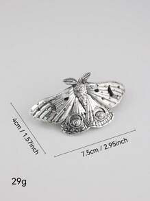 1 pieza Clip de pelo con forma de estrella, luna, mariposa y polilla hueca de metal, pasador de pelo retro, decoración, pinza de pelo, pinza para el cabello, pasador para el cabello, artículos escolares