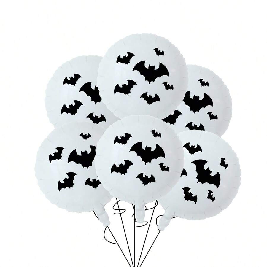 7 Stück/Set Halloween Fledermaus Design Luftballons