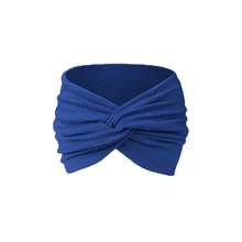 1 szt. szeroka miękka damska opaska na głowę, elastyczne bandany w stylu boho, opaski do jogi, akcesoria do włosów, opaski na głowę, wiązane, rozciągliwe, antypoślizgowe, duże opaski do jogi, bieganie, duży sportowy, ciepły, termiczny szalik na głowę