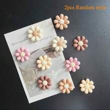 2/5/10 piezas Imanes de refrigerador de plástico con flores de dibujos animados lindos, juego de imanes decorativos, adecuados para la cocina, la oficina, la pizarra, el gabinete de almacenamiento y el lavavajillas - decoración del hogar, la boda y regalo del Día de la Madre