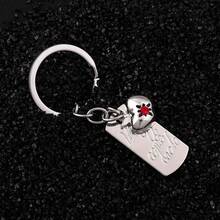 1pc Game Love And Deep Space Caleb Necklace Keychain Creative Summer Apple Square Clavicle Bag Ornament Pendant For Men And Women - Multicolor - View 3