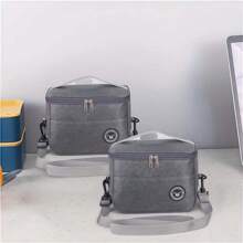 1 pezzo Nuova borsa termica con design senza mani e a prova di perdite, riutilizzabile, adatta per lavoro, campeggio, viaggi, con opzioni multiple per il trasporto, senza contatto con gli alimenti, per il ritorno a scuola, borsa da trasporto da esterno