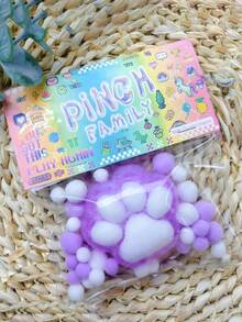 1pc Silicone Cat Paw Toy, Grape Texture, Slow Rebound, Durable, Large/Medium/Mini Cute Cat Paw Squeeze Toy, Children/Adult Stress Relief, Children's Day Gift, Holiday/Birthday Gift, Gift, Children's Toy, Holiday Gift, Party Favor, Christmas/Halloween/Thanksgiving Gift (Card Style Randomly Sent) - Cat's Paw - View 5