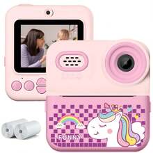 Kids Instant Print Digital Camera Toy – Built-In Zink Photo Paper Printer, Fun Music Player & Sound Effects | 2.4" LCD Screen, 1080P HD Video & 16X Zoom | Creative Travel Photography Toy For Boys & Girls Ages 3-12 | Perfect Birthday, Christmas, Holiday Gift (Pink/Blue/Purple) - XX-multicolor - View 16