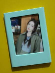 1 szt. wielokolorowa 3-calowa magnetyczna plastikowa ramka na zdjęcia, magnetyczna naklejka na lodówkę, do zdjęć z aparatu natychmiastowego i mini kartek, odpowiednia do spersonalizowanej dekoracji lodówki, prezent dla przyjaciół, na Halloween, Boże Narodzenie