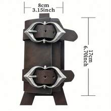Medieval Renaissance PU Leather Double Back Sword Frog, Adjustable MercenarySword Sheath Medieval Sword, Halloween Christmas Cosplay Costume - A - View 6