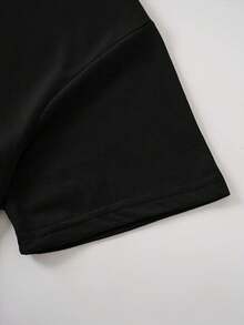 Spring And Summer New Cat Expression Pack Funny Prison Style Casual Party Women's Black T-Shirt - màu đen - Xem 4