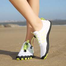 Women's Beach Shoes Mens Seaside Footwears Couple Upstream Hiking Light Barefoot Shoes For Foot Pain Angle Big Size - 白色 - 查看 8