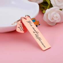 School Bus Keychain, Customized School Bus Driver Keychain, Back To School Keychain Gift, Thank You Gift - Multicolor - View 9