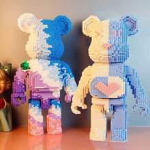 10000片超大熊积木玩具客厅摆件熊出没拼图拼装模型DIY礼物3D立体摆件适合成人生日礼物闺蜜礼物朋友礼物 - 無色 - 查看 8