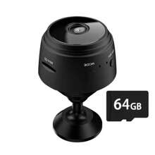 Mini telecamera di sorveglianza registratore vocale video CCTV con app, telecamera nascosta senza fili