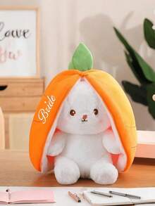 1 pieza Muñeca de peluche de conejo con texto bordado personalizado, exquisito conejo de fresa bordado, muñeca de peluche de conejo de zanahoria, [Personalizado] 1 pieza Muñeca de peluche de conejo de zanahoria y fresa con nombre personalizado, regalo de muñeca para niños, regalo de cumpleaños creativo para niños, muñeca compañera de vacaciones, muñeca de peluche de zanahoria - Multicolor - Ver 14