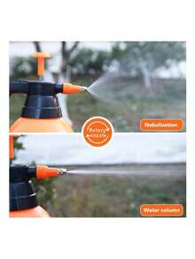 1 Pieza Aspersor de Presión 2 Litros, Pulverizador Manual con Boquilla Regulable para Jardín y Fumigación - Naranja - Ver 7
