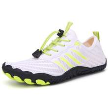 Women's Beach Shoes Mens Seaside Footwears Couple Upstream Hiking Light Barefoot Shoes For Foot Pain Angle Big Size - 白色 - 查看 1