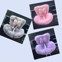 1pc Car Seat For Labubu Dolls With Soft Furry Cushion,Car Seat For Dolls With Air Vent Clip,Cute And Functional Car Ornament For Labubu Fans And Doll For Women Storage Organizer Travel Essentials Back To School Dormitory Storage,Festival Gifts.Christmas Gift Ideas. - Multicolor - View 12