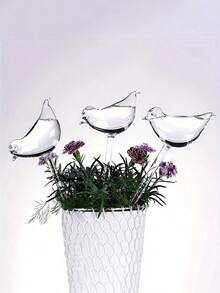 Bird Shape Self-Watering Stakes, Plastic Water Drip Irrigation Tool For Indoor And Outdoor Garden, Potted Plants And Pots - Multicolor - View 4