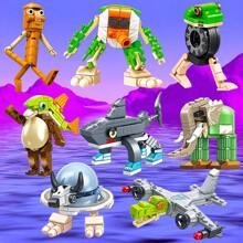 545PCS Italian Brainrot Toy Building Blocks For Adults,Tralalero Tralala Shark Action Figures,Weird Stuff Collectible,Creative Toys And Games,Tung Tung Tung Sahur Anime Gift Set - Italian Brainrot - View 2