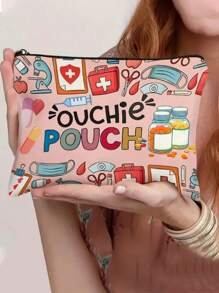 Borsa porta spuntino per cani adulti, con motivo carino per spuntino per animali domestici, borsa con cerniera leggera, adatta per viaggi, inodore, perfetta per giocattoli per animali domestici, spuntino e legami - il regalo perfetto per le mamme dei cani