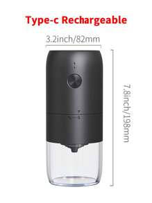 CLITON 1pc, Electric Coffee Grinder, Automatic Coffee Bean Grinder, Portable Home Small Bean Chopper,Portable Electric Ceramic Conical Burr Coffee Grinder - Adjustable Grind Settings For Perfect Whole Bean Grind, Enhance Coffee Taste And Flavor,Christmas GiftKitchen Gift