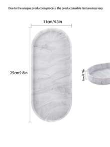 硅胶托盘套装 - 1/2 件套(11.8 英寸和 9.8 英寸)大号防碎耐热白色大理石设计梳妆台托盘,适用于浴室台面、厨房台面水槽、卫生间、卧室、肥皂、香水收纳盒 - 彩色 - 查看 13