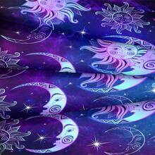 Sun And Moon Queen Comforter Set Purple Galaxy Bed In A Bag 8 Pcs Boho Chic Mandala Home Decor With 1 Cushion Cover - 紫色 - 查看 11
