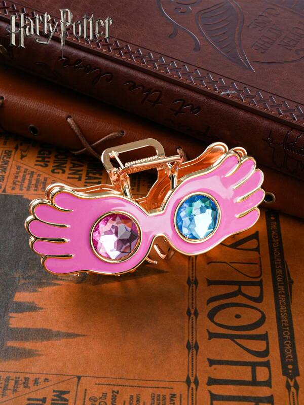 WB 1 pieza Clip de pelo con licencia oficial de Harry Potter, gafas de luna, pinza de cabello creativa, accesorios de disfraz de película de Ravenclaw, accesorio de fiesta personalizado para el cabello, regalos sorpresa de Navidad, Halloween y cumpleaños para familiares y amigos, amantes de la película Harry