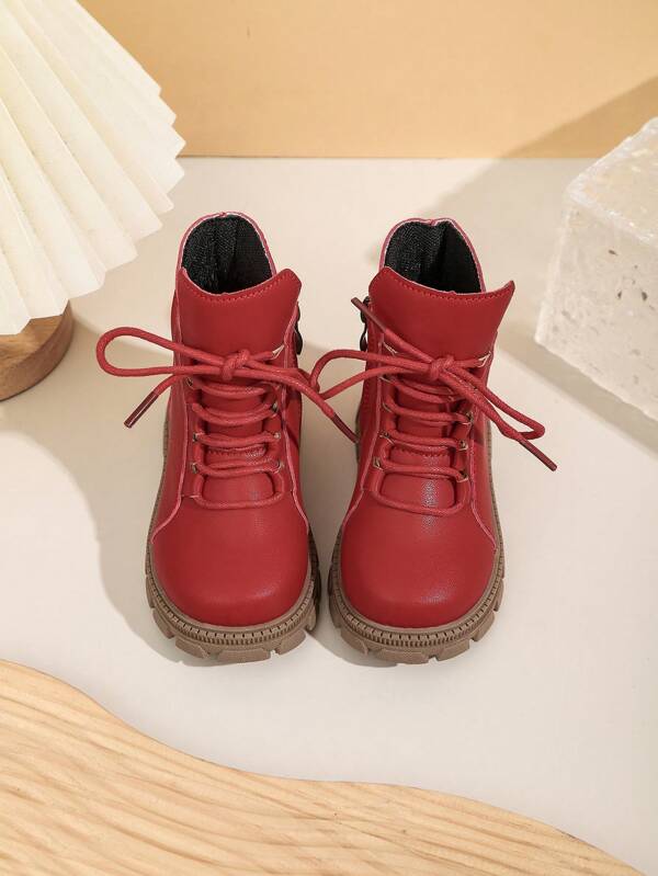 1 Paar rutschfeste modische Stiefel im britischen Stil für den Herbst
