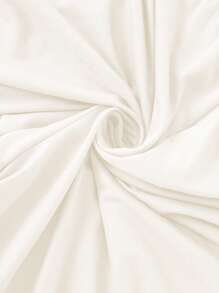 3pcs Plus Size Basic Casual Dress Set, Round Neck Solid Color Slip Dress For Women, Spring/Summer, All Season, Moo Moo