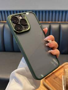 DECOPHONE 奢华金属相机壳，带磨砂透明字母镜头保护盖，兼容 17、17 Pro、17 Air、17 Pro Max、16、15、14、13、12 Pro Max、11 和 15 Pro Max - 墨綠色 - 查看 5