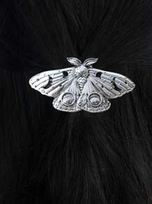 1 pieza Clip de pelo con forma de estrella, luna, mariposa y polilla hueca de metal, pasador de pelo retro, decoración, pinza de pelo, pinza para el cabello, pasador para el cabello, artículos escolares