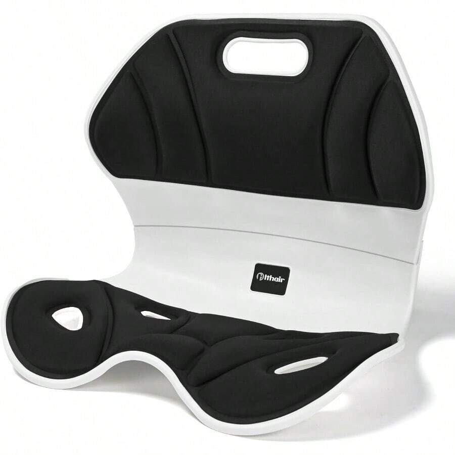 Back Support Chair, Ergonomic Back Support, Back Tailbone Pain Relief Seat Perfect For Offi Desk Chair Ome - Deep+Black - View 1