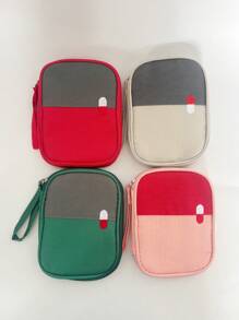 Sac de rangement imperméable pour médicaments, grand + petit, trousse de premiers soins portable pour la maison et les voyages, organisateur de fournitures médicales