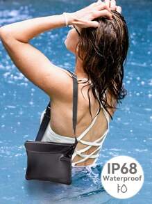 1/2 件 PVC 防水腰包沙滩包,大容量防水手机袋,夏季户外运动防水包,三重密封防水腰包斜挎包防水袋,户外运动沙滩手机保护袋 - 彩色 - 查看 7