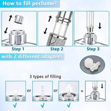 5ml Golden Refillable Perfume Atomizer - Portable Travel Spray Bottle With Leather Case, Mini Cologne Dispenser For Women & Men, Leakproof Essential Oil Bottle For Purse, Gym Bag & Travel