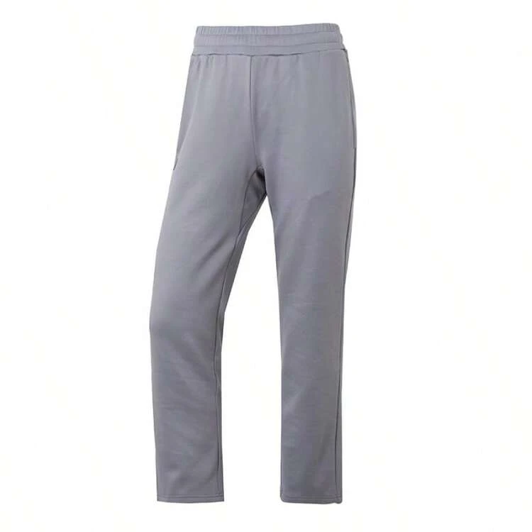 Unisex flanellfodrade stickade byxor, varma och bekväma för fritid, utomhus, fitness, träning - Grå - Visa 1