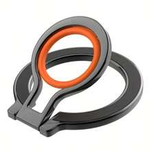 Soporte magnético para teléfono, anillo de silicona suave, protección para los dedos, argolla giratoria de 360 grados, adecuado para varias marcas y modelos de teléfonos inteligentes